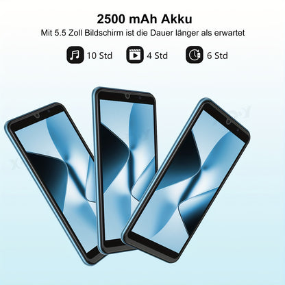 Mobile XGODY New Unlocked Phone S24 3G 2G LTE 5.5 Inch Smartphone, Android 9.0 Dual SIM Cheap Unlocked Phone, 2GB+16GB, 5MP+5MP Dual Camera,