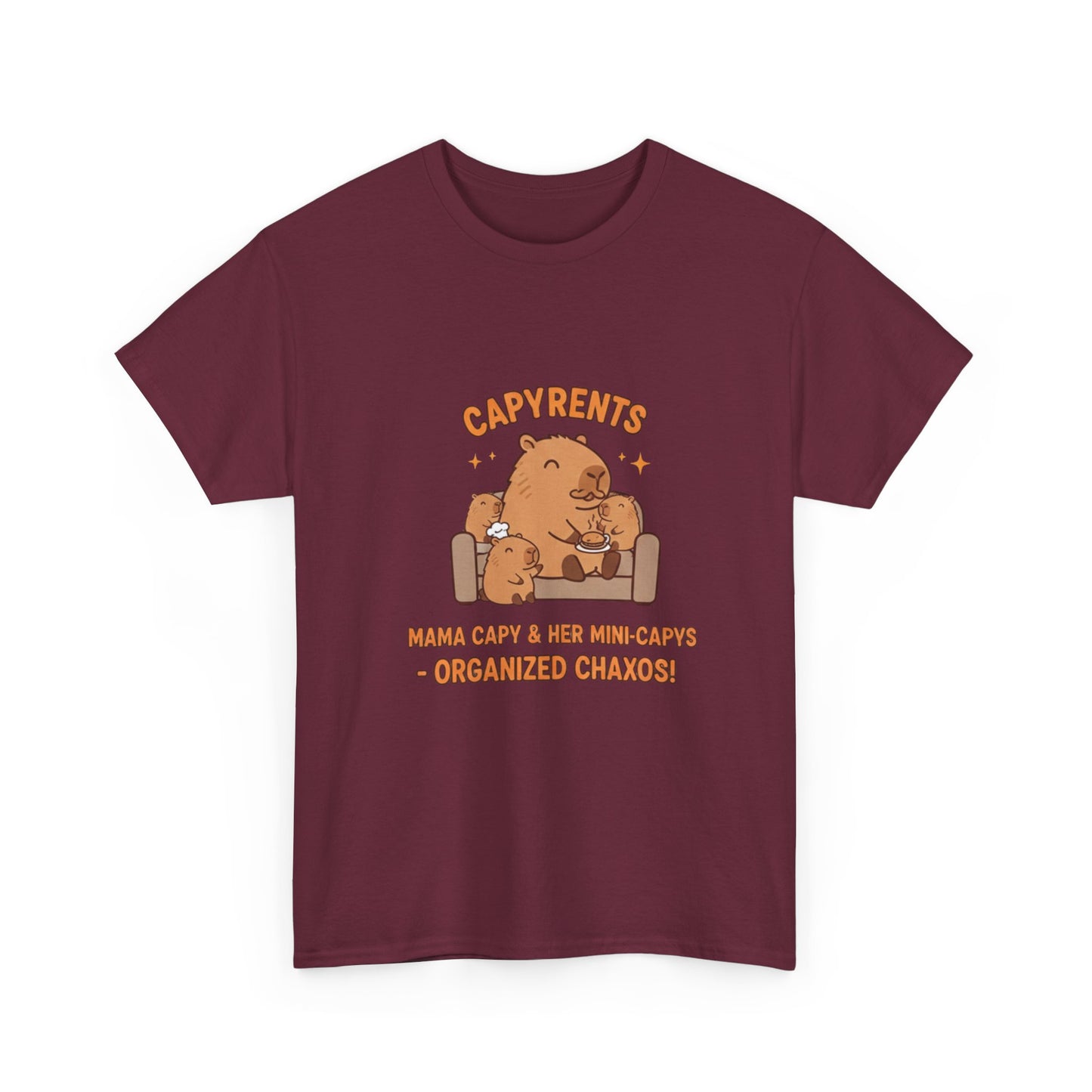 Mama Capybara lounging on a couch T Shirts