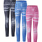 Girl clothing  3pcs Girls' Fashionable Denim-Look Leggings - Stretchy & Comfortable