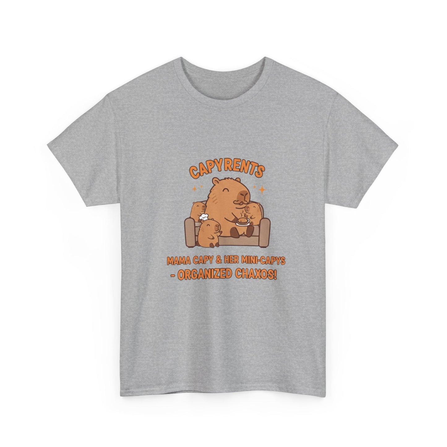 Mama Capybara lounging on a couch T Shirts