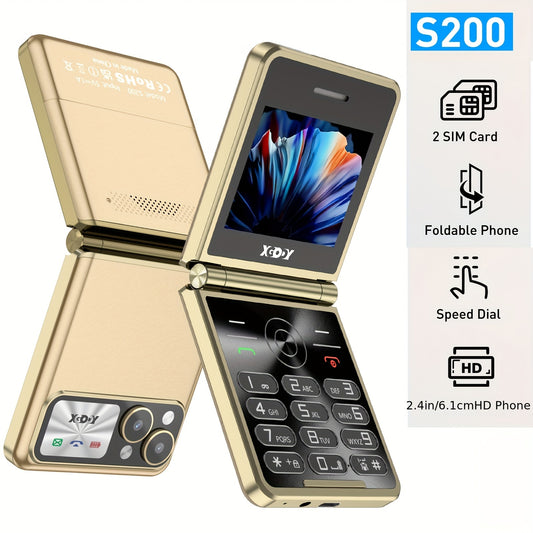 Mobile XGODY S200 Senior Mobile Phone Simple For Elderly, Basic Cell Phone With Large Buttons, Flip Phone, Unlocked Senior Mobile