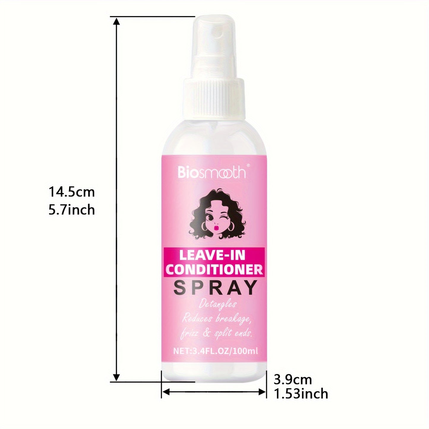 Style & Shine Hair  Leave-in Conditioner Spray, Anti Frizz Formula, Add Volume And Texture Instantly, Suitable For All Hair Types