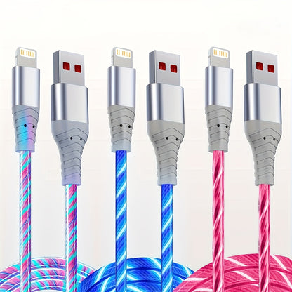 Mobile collection  MFi Fast Charging LED Light up Charger Cable for iPhone, USB A to iOS, Compatible with iPhone 14 13 Pro Max 12 Mini 11 X XS XR 8 7P 6S 5S, iPad, iPod Touch, and More