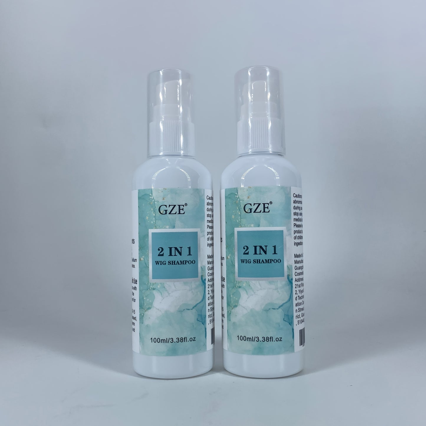 Style & Shine Hair  2pcs GZE 2-in-1 Synthetic Wig Shampoo & Detangler | Color-Safe, Moisturizing Formula for Volume & Silkiness