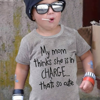 Girl clothing  "My Mom Thinks She Is In Charge... T-shirt