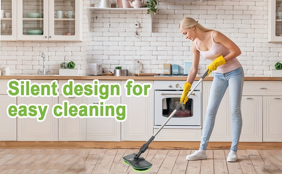 Kitchen   Easy to Use Cordless Electric Mop, Floor Cleaning Electric Scrubber Sweeper Polisher Set