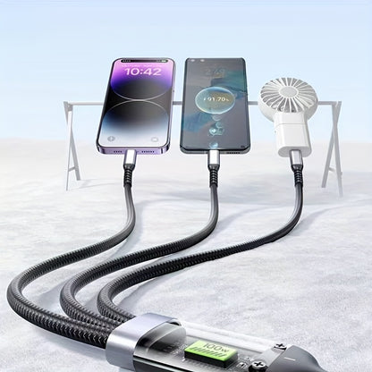 Mobile OLISHEN 100W 3-in-1 Fast Charging Cable