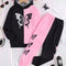 Girl clothing  Girls' Trendy Butterfly Print Hoodie & Star-Patterned Pants Set