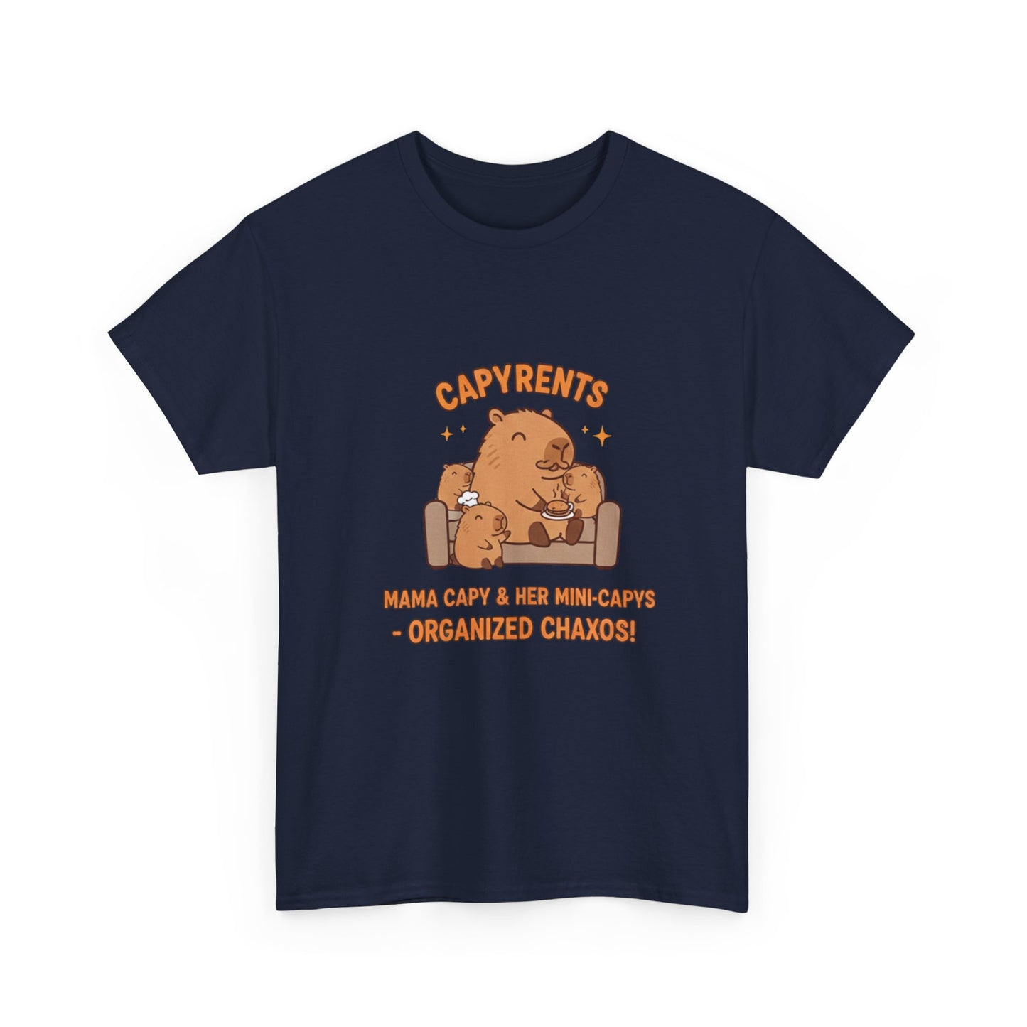 Mama Capybara lounging on a couch T Shirts