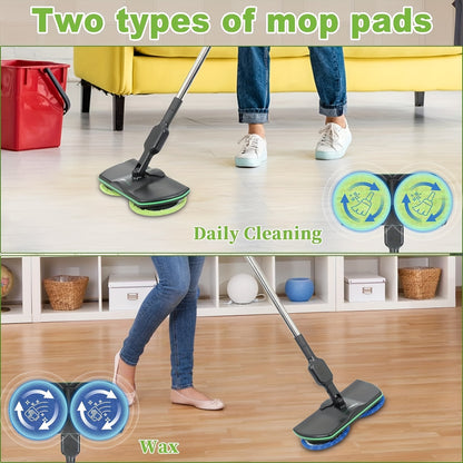 Kitchen   Easy to Use Cordless Electric Mop, Floor Cleaning Electric Scrubber Sweeper Polisher Set