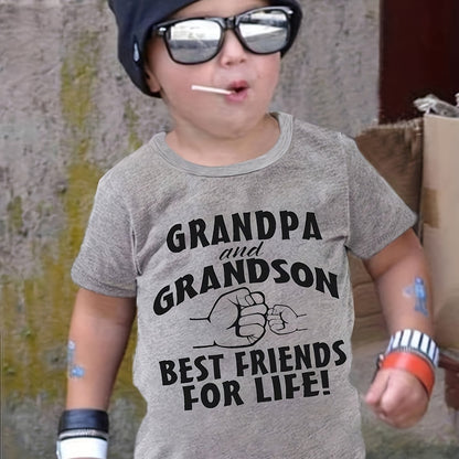 Boy  clothing  Grandpa & Grandson Best Friends T shirt