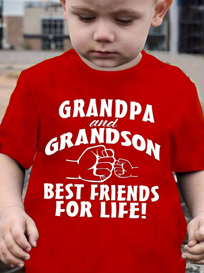 Boy  clothing  Grandpa & Grandson Best Friends T shirt