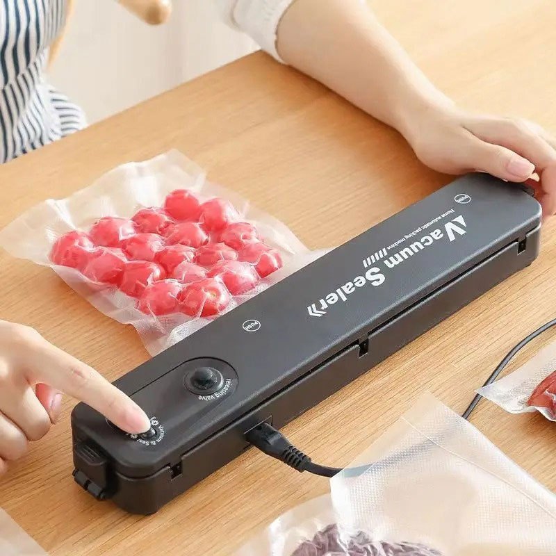 Kitchen   1set Vacuum Sealer Machine With 10 Free Bags, Portable Sealing Machine - Keep Food Fresh For Longer, Free Shipping on Orders Over 35 Pounds