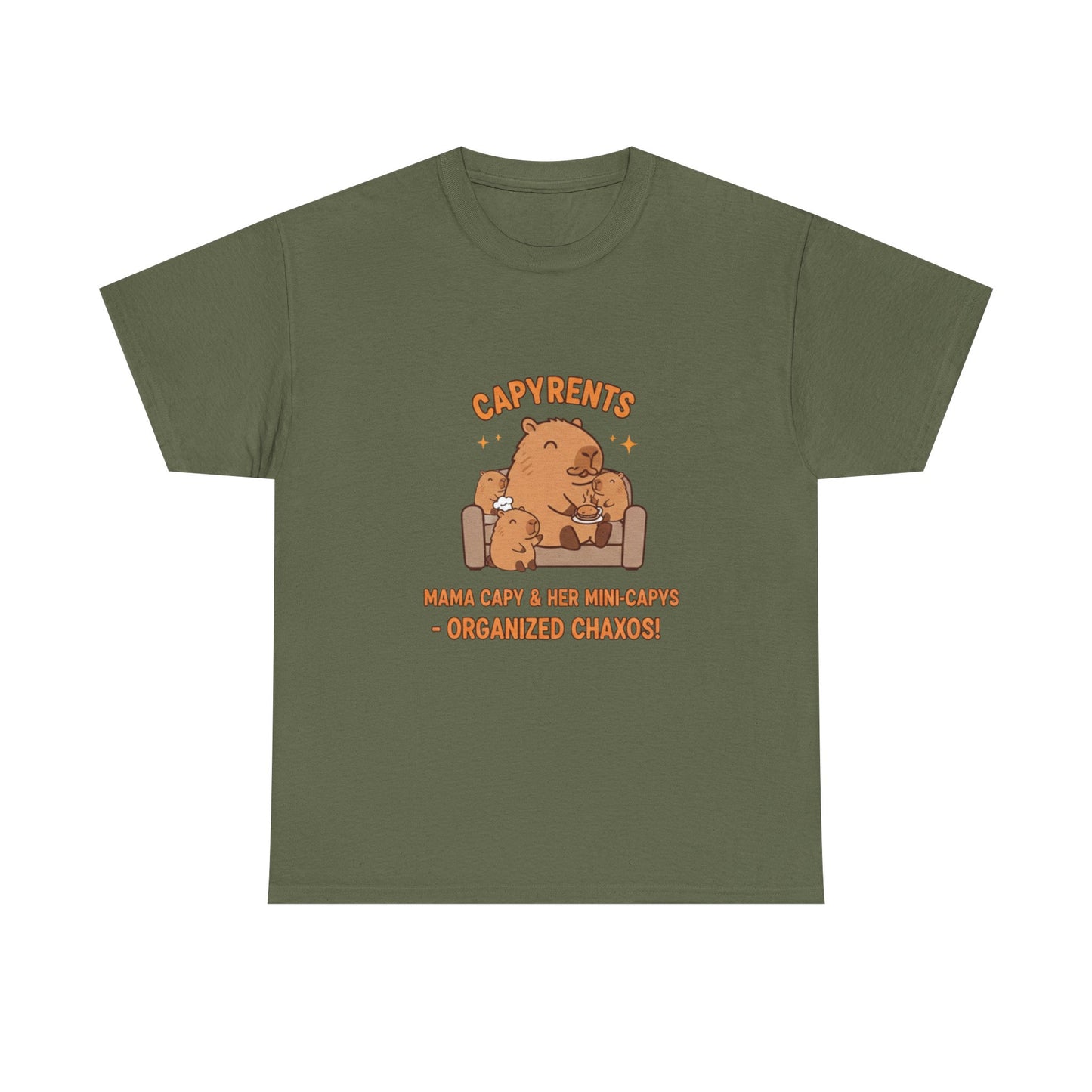 Mama Capybara lounging on a couch T Shirts