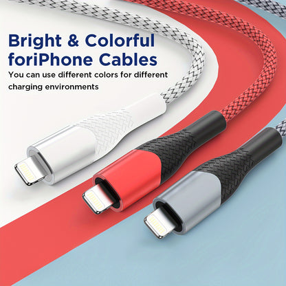 Mobile  3/6pcs for iPhone fast charging cable, 180cm charger data cable