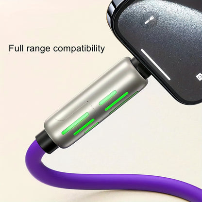 Mobile  Ultra-Fast 100W 4-in-1 USB-C Cable - PD Super Charging, Data Sync, Silicone Material, Multi-Port Charging