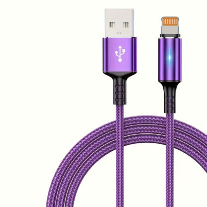 Mobile  Apple Compatible iPhone Charging Cable - Durable Nylon Braided 2.4A Fast Charging Cord