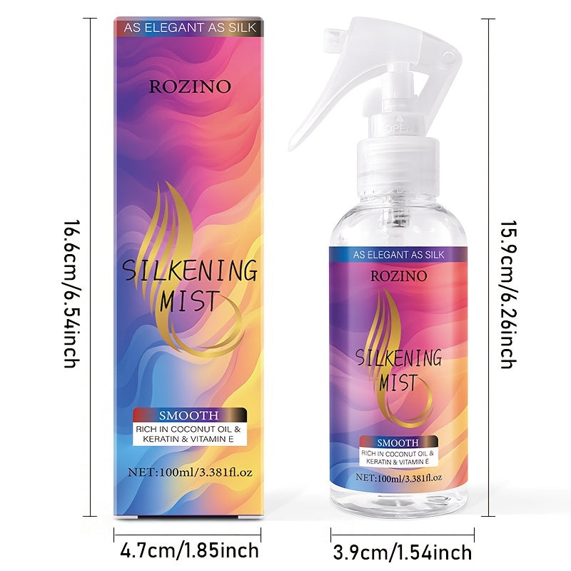 ROZINO Moisturizing Hair Spray – Glycerin-Infused Leave-In for Normal Hair/Style & Shine Hair