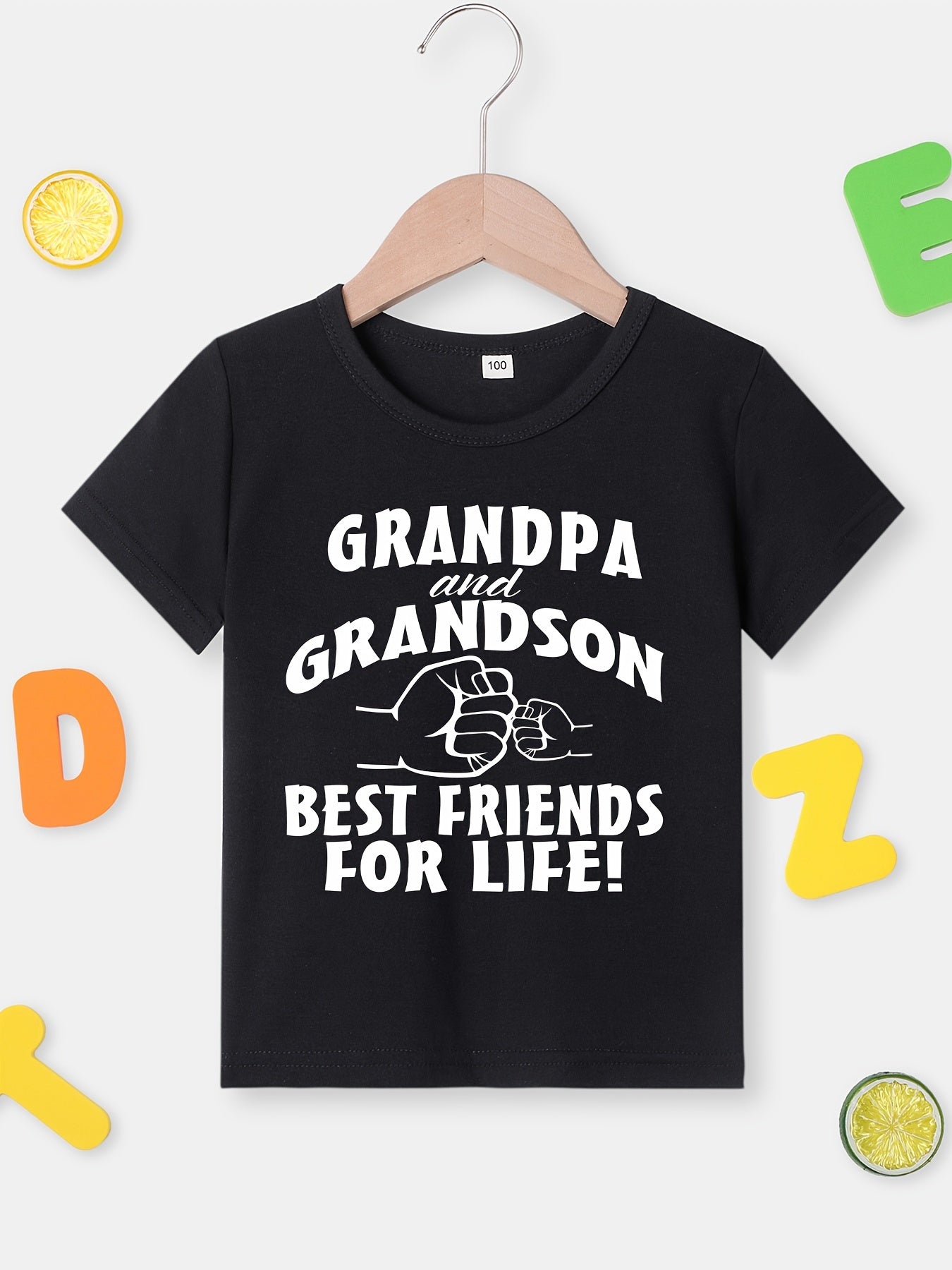 Boy  clothing  Grandpa & Grandson Best Friends T shirt