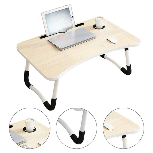 Wooden Bed Laptop Desk – Foldable Portable Computer Stand (60x40cm\ Living Room Decor – Wall Art, Curtains, Clocks, Furniture & More