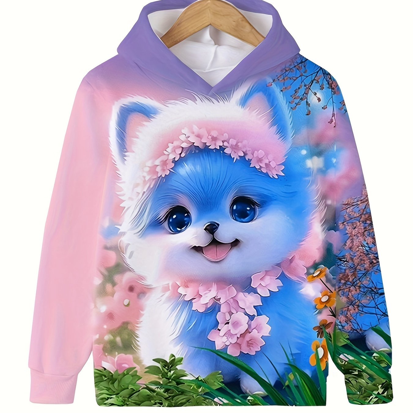 Boy  clothing   Autumn and Winter Cat Hoodie Sweatshirt