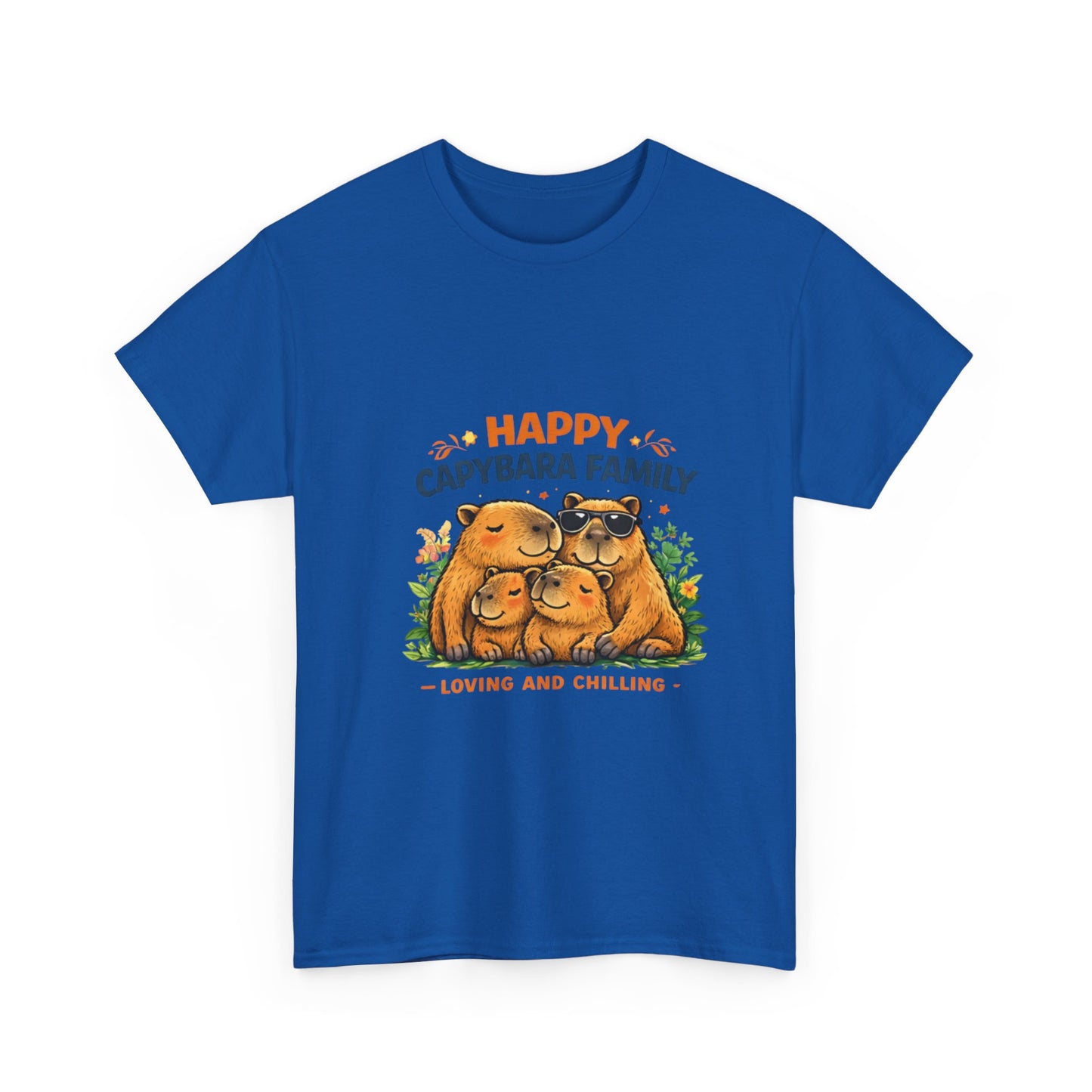 Happy Capybara Family T Shirt