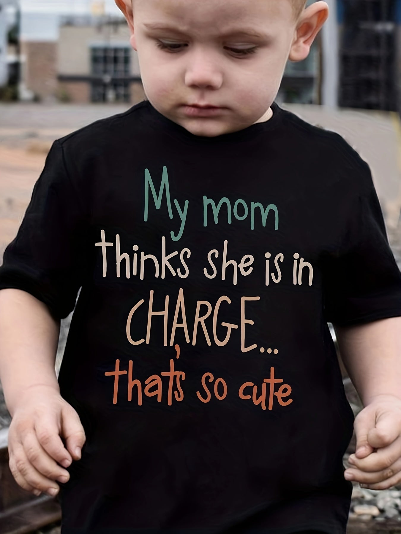 Girl clothing  "My Mom Thinks She Is In Charge... T-shirt