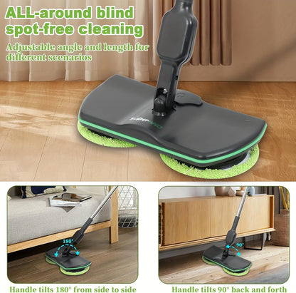 Kitchen   Easy to Use Cordless Electric Mop, Floor Cleaning Electric Scrubber Sweeper Polisher Set