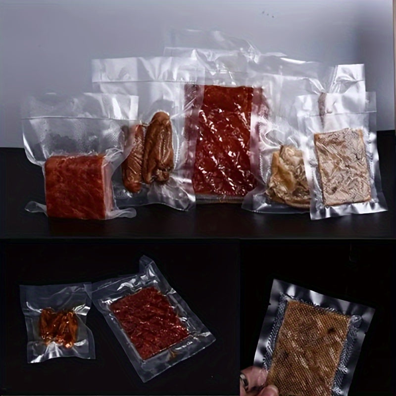 Kitchen   500cm Premium Vacuum Sealer Bags - Keep Food Fresh Longer, Various Sizes Available, No Electricity Needed - Perfect for Deli Meats, Grains & More