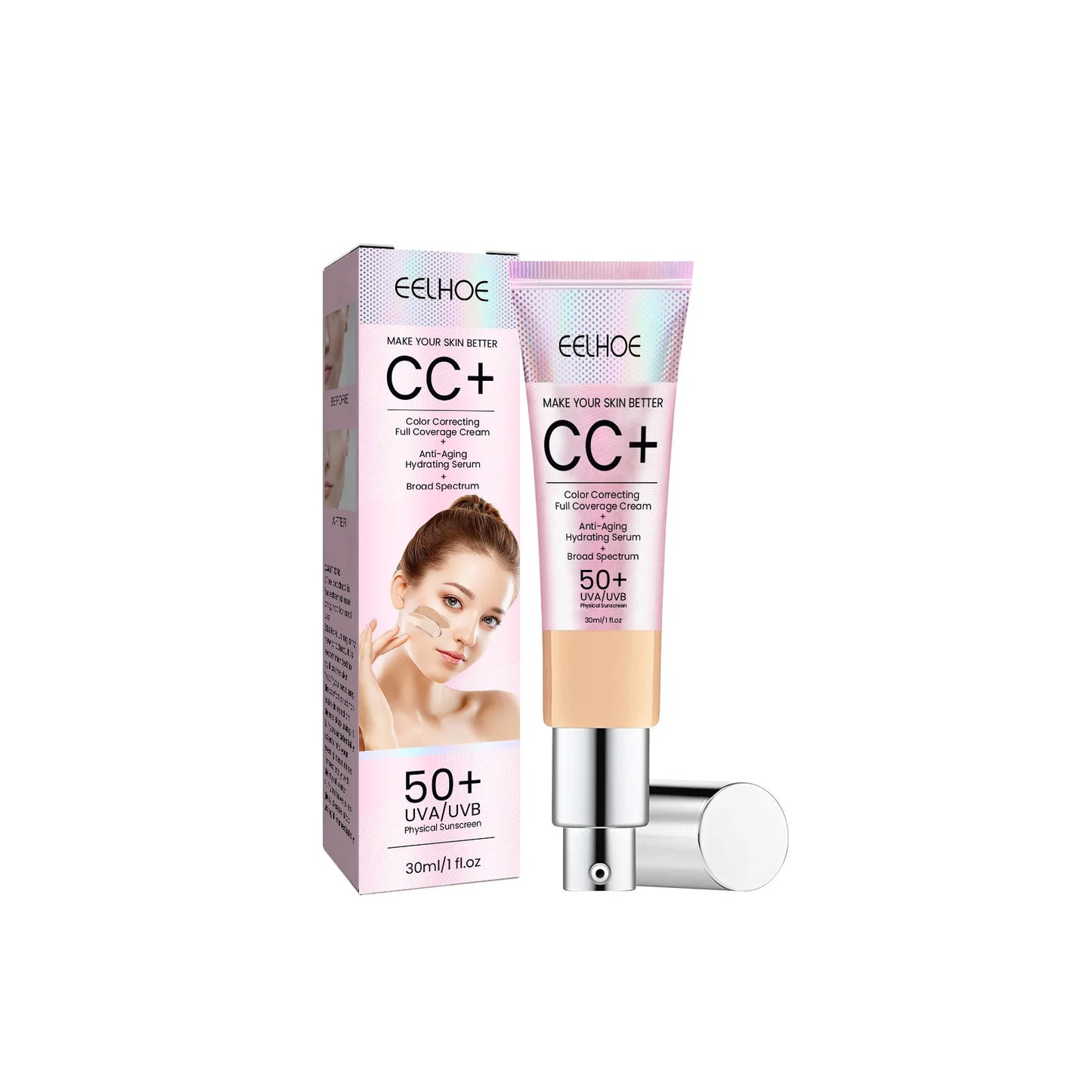 Makeup and face Cream Oil Control Even Skin Tone Nourish Brighten Skin Waterproof Concealer