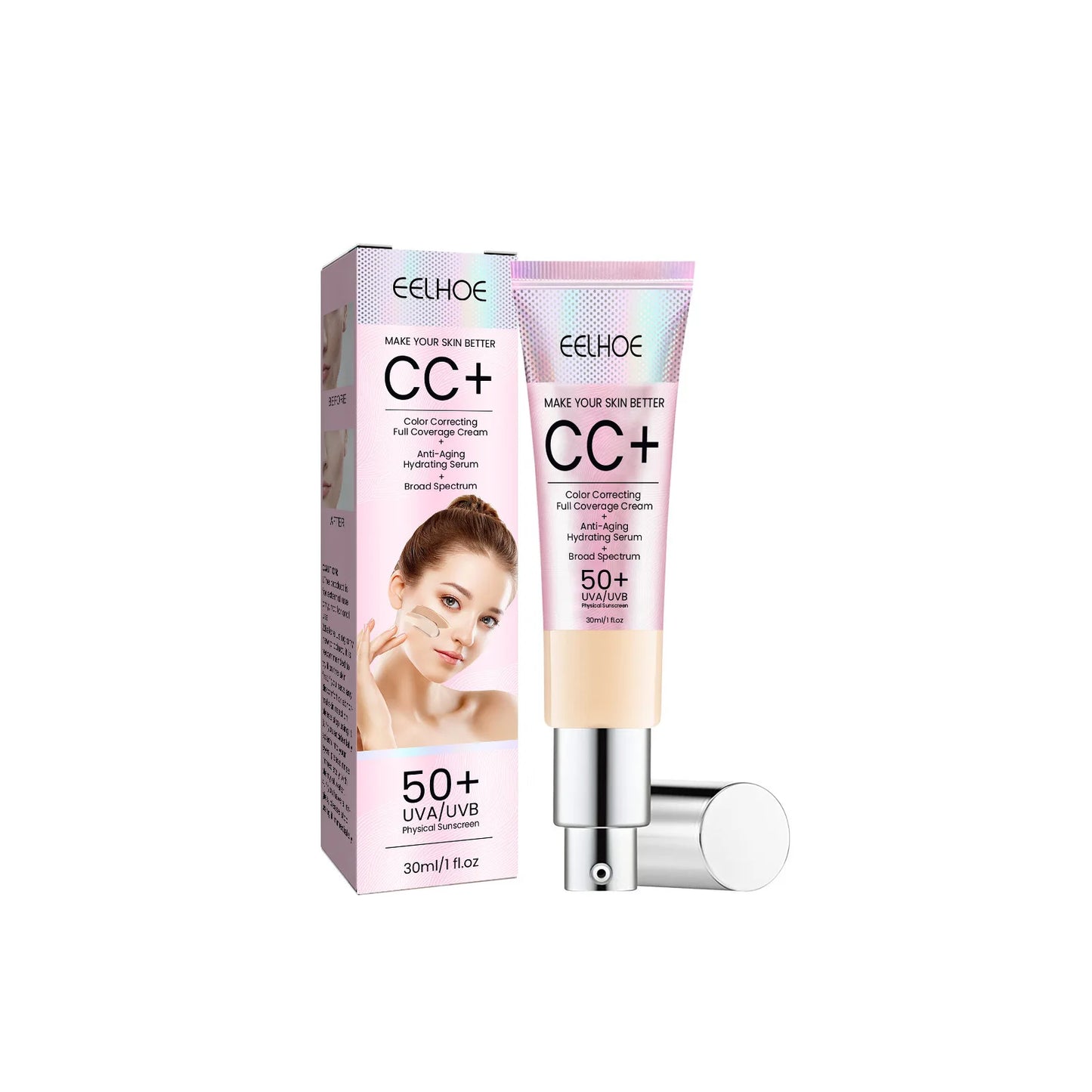 Makeup and face Cream Oil Control Even Skin Tone Nourish Brighten Skin Waterproof Concealer