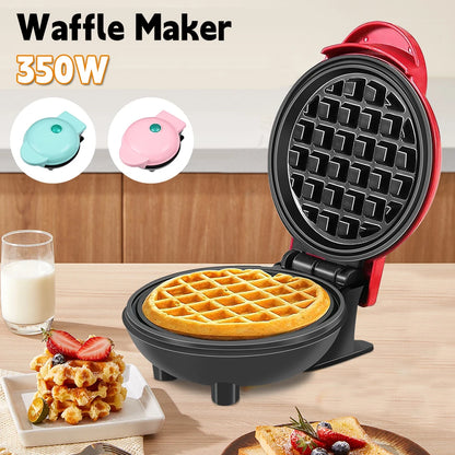 Kitchen 350W kitchen Mini Waffle Maker Electric Breakfast Maker Non Stick Pancake Bubble Egg Cake Oven Pan Eggette Machine