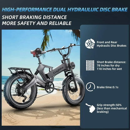 Outdoor   e bike 48v 1000w 25Ah kit electric bike, 20*4.0 inch ebike electric fat tire bike, fat tire electric bike electric motorcycle