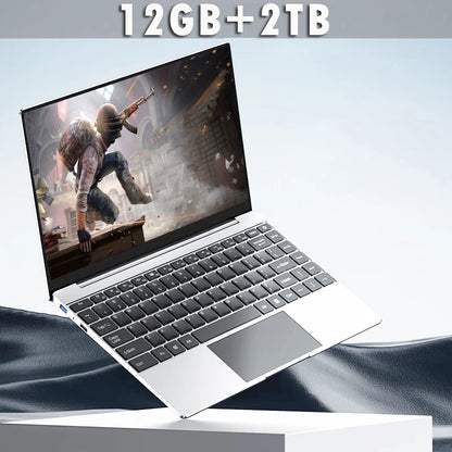 Laptop  Windows 11 Notebook 14.1 Inch Intel Celeron J4025 12GB 512GB 1920*1080 Resolution Office Study PC computer