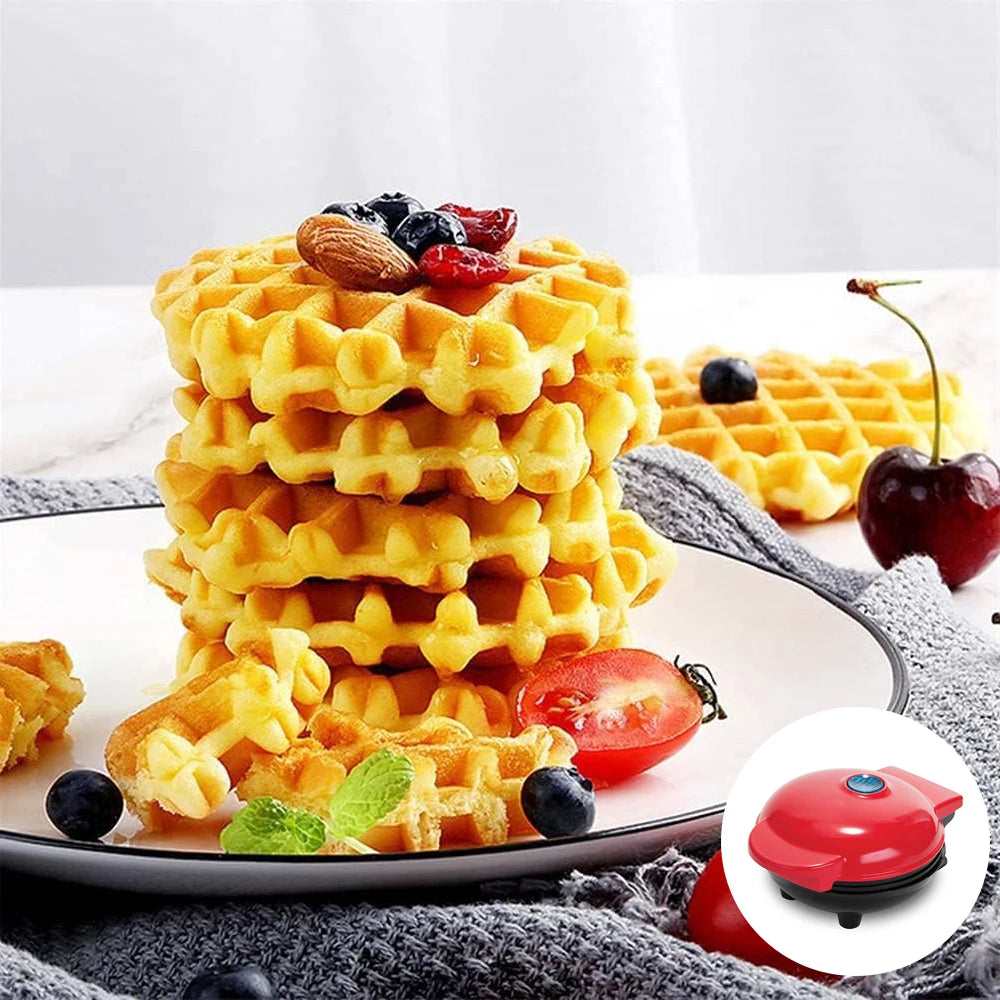 Kitchen 350W kitchen Mini Waffle Maker Electric Breakfast Maker Non Stick Pancake Bubble Egg Cake Oven Pan Eggette Machine