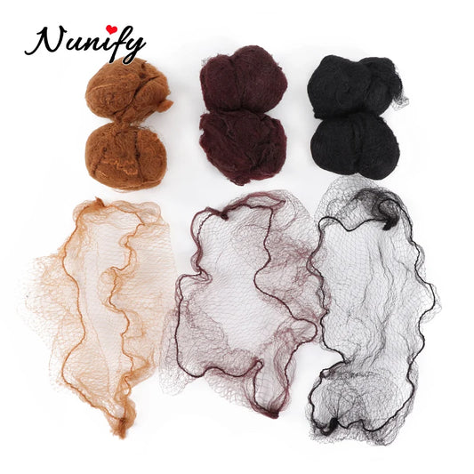 Style & Shine Hair  Nunify 5Mm Nylon Hair Nets Invisible Disposable Hair Net Ballet Dance Snoods Net Bun Hair Nets Invisible Elastic Edge Mesh Hair