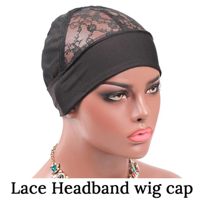 Style & Shine Hair   Big Hole Headband Wig Cap