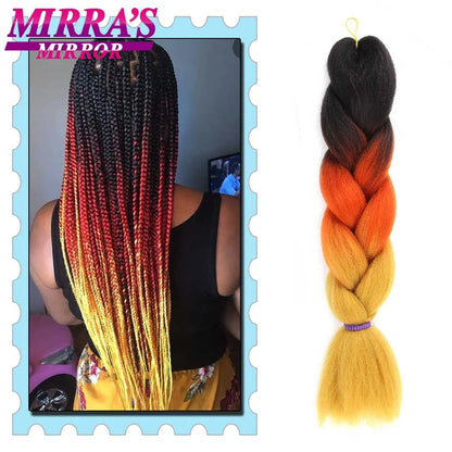 Style & Shine Hair  Jumbo Braiding Hair Extensions High Temperature YAKI Fiber Hair For Braids Synthetic Braiding Box Hair Ombre Jumbo Braid Purple