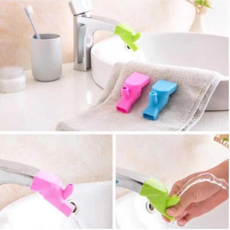 Kitchen  1PC Sink Faucet Extender Rubber Elastic Nozzle Guide Children Water Saving Tap Extension For Bathroom Accessories