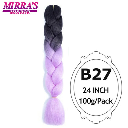 Style & Shine Hair  Jumbo Braiding Hair Extensions High Temperature YAKI Fiber Hair For Braids Synthetic Braiding Box Hair Ombre Jumbo Braid Purple