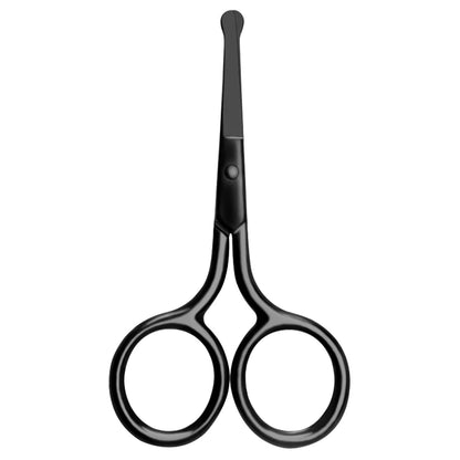 Bathroom   1Pc Stainless Steel Nose Hair Mini Small Scissors Eyelash Facial Hair Straight Round Tip For Eyebrows Nail Beard Manicure Makeup