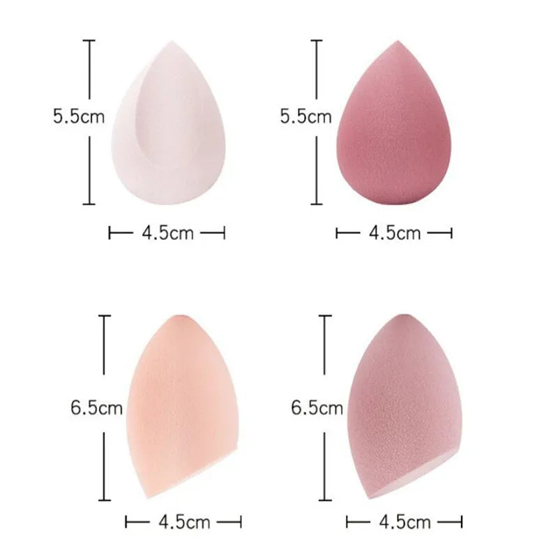 Makeup and face 4pcs Makeup Sponge Powder Puff Dry and Wet Combined Beauty Cosmetic Ball