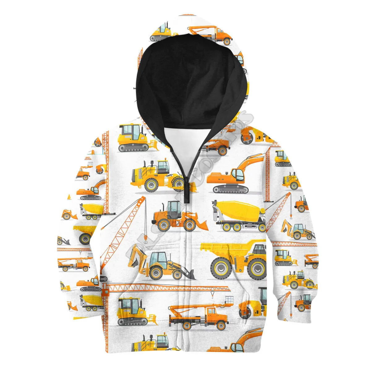 Boy  clothing  Heavy Equipment 3d all over printed Hoodies Children zipper Pullover Sweatshirt Tracksuit/hoodies/family t shirt 02