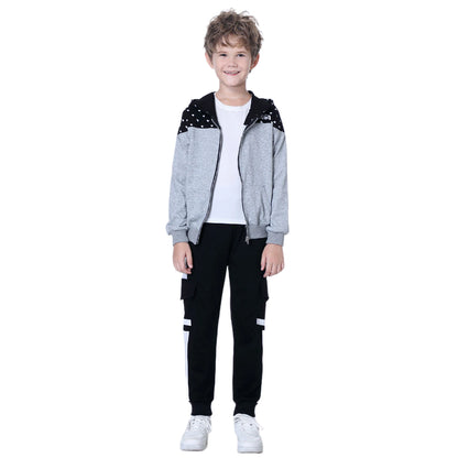 Boy clothing  Kids Tracksuits Teen Boys School Sweatsuits Fashion Cotton Hooded Tops Soft Children Long Sleeve T-Shirts Pants Sportswear