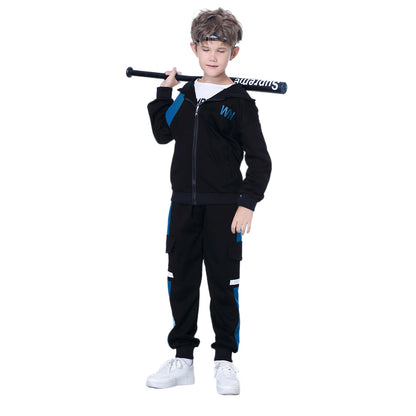 Boy clothing  Kids Tracksuits Teen Boys School Sweatsuits Fashion Cotton Hooded Tops Soft Children Long Sleeve T-Shirts Pants Sportswear