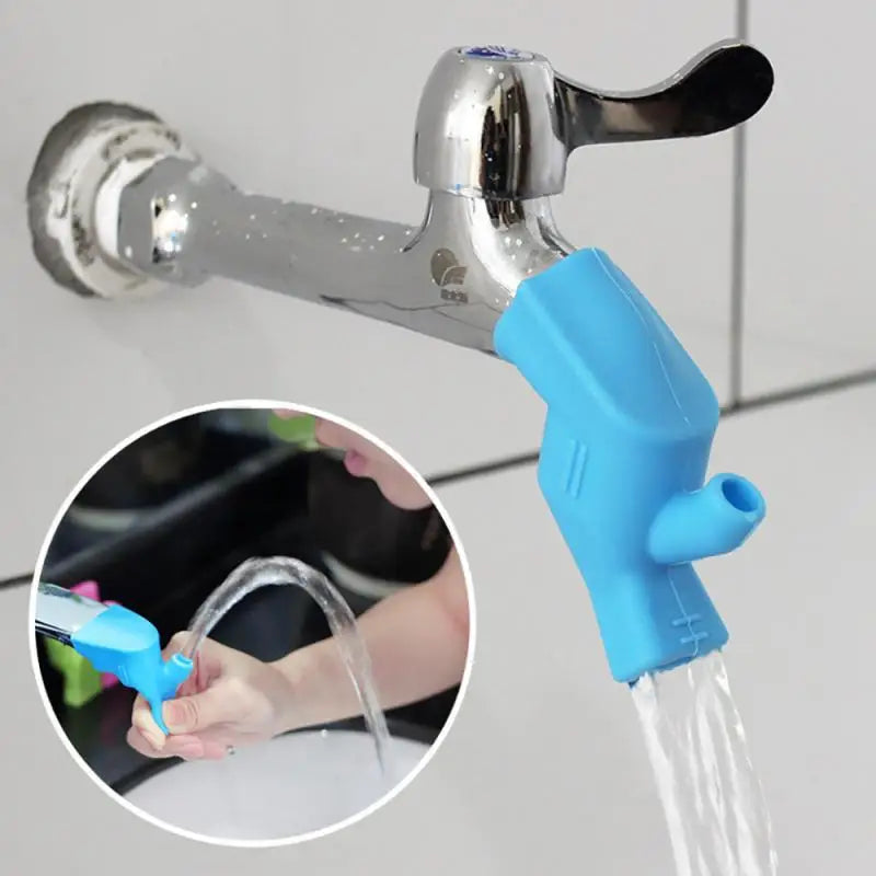 Kitchen  1PC Sink Faucet Extender Rubber Elastic Nozzle Guide Children Water Saving Tap Extension For Bathroom Accessories