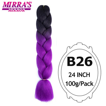 Style & Shine Hair  Jumbo Braiding Hair Extensions High Temperature YAKI Fiber Hair For Braids Synthetic Braiding Box Hair Ombre Jumbo Braid Purple