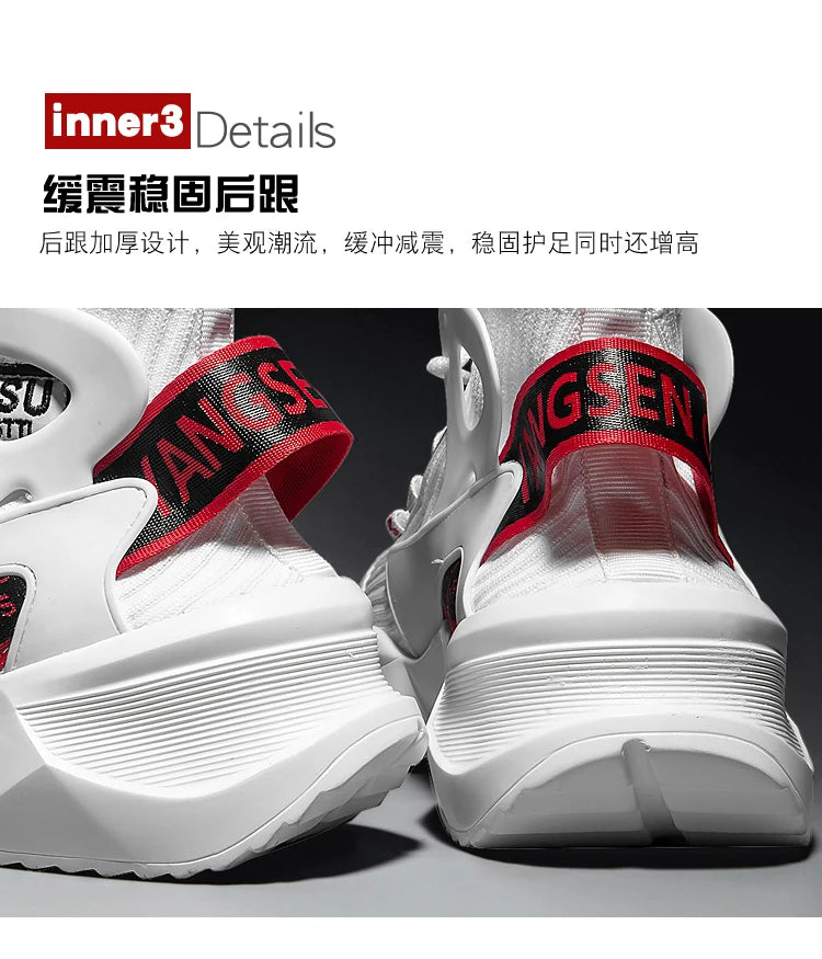 Men shoes tennis sneakers men trainers Breathable shoes couple high-top loafers shoes breathable tides sport shoes running shoes