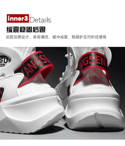 Men shoes tennis sneakers men trainers Breathable shoes couple high-top loafers shoes breathable tides sport shoes running shoes