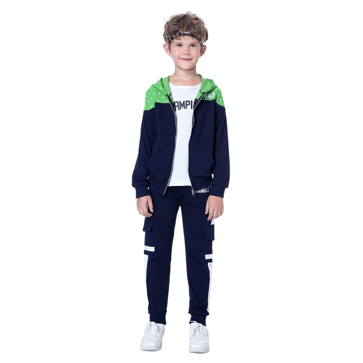 Boy clothing  Kids Tracksuits Teen Boys School Sweatsuits Fashion Cotton Hooded Tops Soft Children Long Sleeve T-Shirts Pants Sportswear